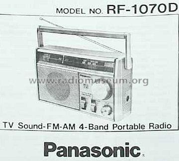 RF-1070D; Panasonic, (ID = 633517) Radio