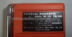 National Panasonic RF-511 FM-AM; Panasonic, (ID = 681672) Radio