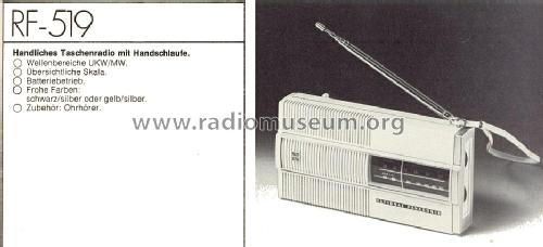 FM-AM Portable Radio RF-519; Panasonic, (ID = 577612) Radio