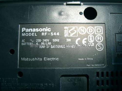 RF-544; Panasonic, (ID = 1266328) Radio