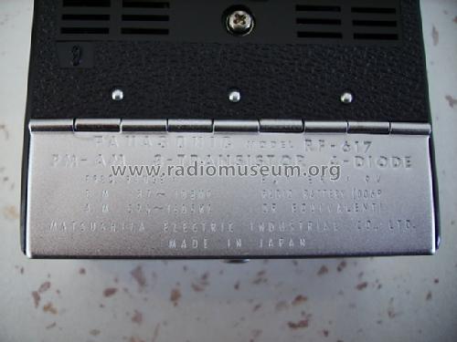 RF-617; Panasonic, (ID = 790811) Radio