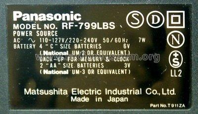 RF-799 LBS; Panasonic, (ID = 573901) Radio