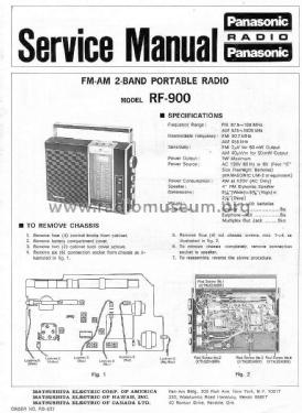 RF-900; Panasonic, (ID = 1544677) Radio