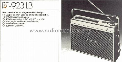 RF-923 LB; Panasonic, (ID = 577611) Radio