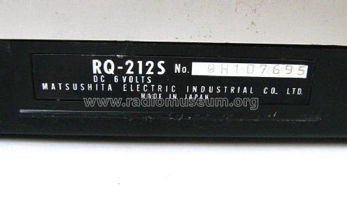RQ-212 SE; Panasonic, (ID = 1426427) R-Player