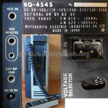 RQ-454S; Panasonic, (ID = 726889) Radio