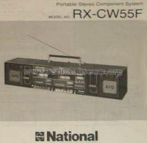 Portable Stereo Component System RX-CW55F; Panasonic, (ID = 645308) Radio