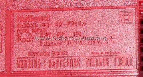 RX-FM15; Panasonic, (ID = 1237748) Radio