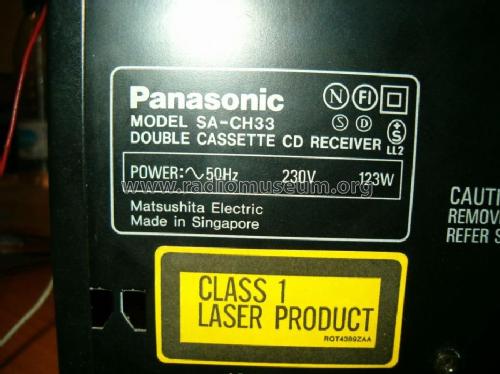 SA-CH33; Panasonic, (ID = 1034436) Radio