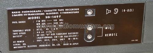 SG-149F; Panasonic, (ID = 851243) Radio