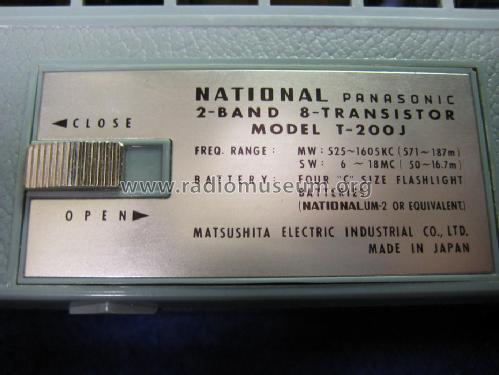 National Panasonic 2-Band 8-Transistor T-200J; Panasonic, (ID = 842131) Radio