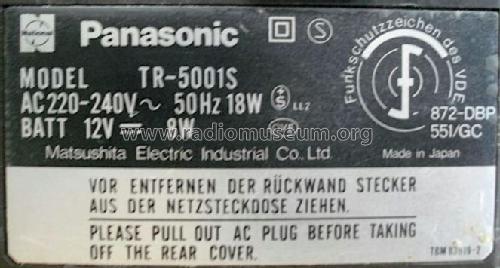 TR-5001S; Panasonic, (ID = 996505) TV Radio