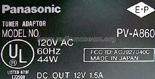 Tuner Adaptor PV-A860; Panasonic, (ID = 632112) Diversos