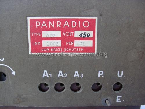 027/025; Panradio A - siehe (ID = 597166) Radio