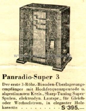Super 3 W 032/030; Panradio A - siehe (ID = 3939) Radio