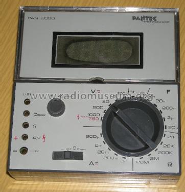 Multitester Pan 2000; Pantec, Division of (ID = 1545081) Equipment