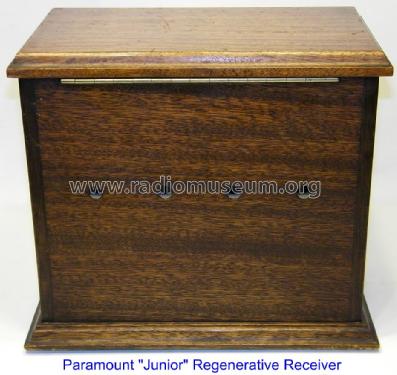 Regenerative Radio Receiver Junior; Paramount Radio Co. (ID = 1263888) Radio
