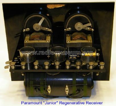 Regenerative Radio Receiver Junior; Paramount Radio Co. (ID = 1263889) Radio