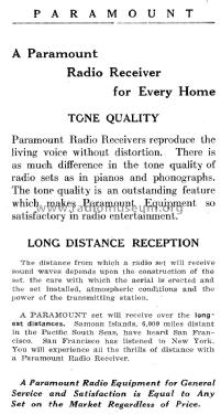 Regenerative Radio Receiver Junior; Paramount Radio Co. (ID = 1263897) Radio