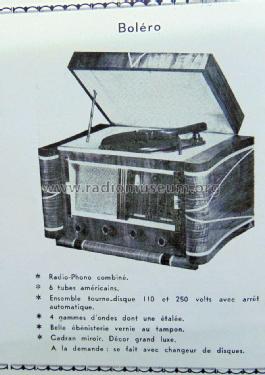 Radio-Phono Boléro ; Parinor Pièces; (ID = 1855531) Radio