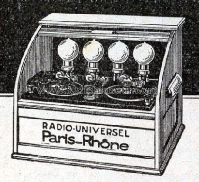 Radio-Universel Type III ; Paris-Rhône; Paris, (ID = 757326) Radio