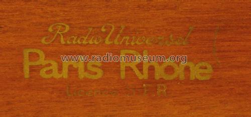 Radio-Universel Type III ; Paris-Rhône; Paris, (ID = 2154487) Radio