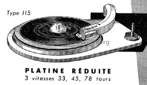 Platine tourne-disque Mélodyne 115; Pathé-Marconi, Les (ID = 1969288) R-Player
