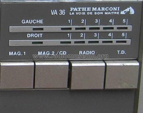 Preampli-Amplificateur Stereophonique VA36; Pathé-Marconi, Les (ID = 1513938) Ampl/Mixer