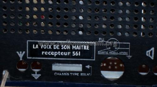 La Voix de Son Maitre 561; Pathé-Marconi, Les (ID = 807191) Radio