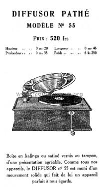 Diffusor Pathé Phonographe No. 55; Pathé Radio, Pathé (ID = 2119260) TalkingM