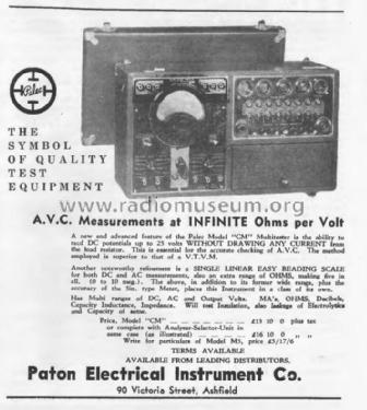 Palec Multitester CM; Paton Electrical Pty (ID = 2372276) Equipment