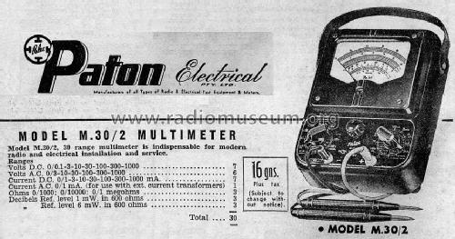 Palec M.30/2; Paton Electrical Pty (ID = 1827714) Equipment