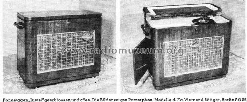 Fonowagen Juwel; Pawerphon, Werner & (ID = 1232382) Radio