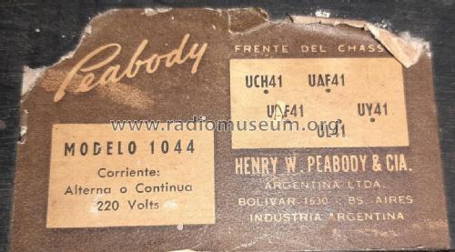 1044; Peabody & Cia., (ID = 2656472) Radio