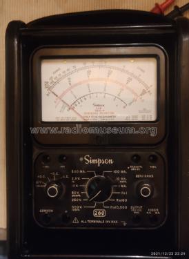 Volt-Ohm-Milliammeter 260 Series 7P; Simpson Electric Co. (ID = 2715712) Equipment