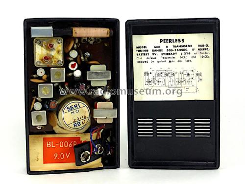 6 Transistor 630; Peerless brand - far (ID = 2685735) Radio