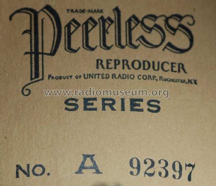 7-A Peerless Magnetic Reproducer ; United Radio (ID = 831751) Parleur