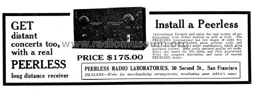International ; Peerless Radio (ID = 987177) Radio