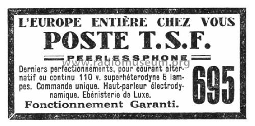 Peerlessphone ; Peerlessphone, Paris (ID = 2682117) Radio