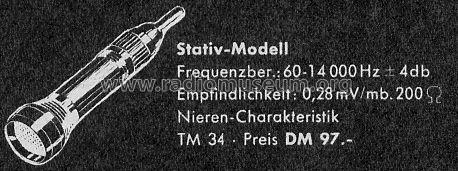 TM34; Peiker Acustic GmbH (ID = 406297) Microphone/PU