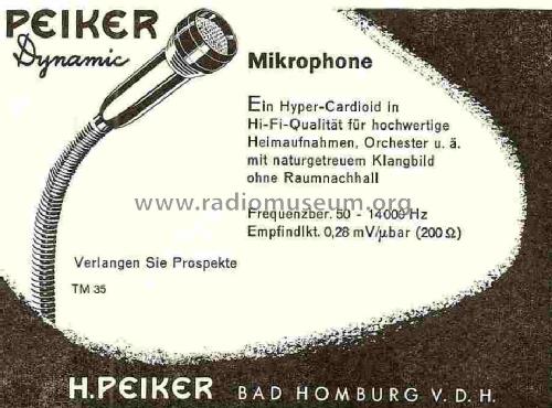 TM35; Peiker Acustic GmbH (ID = 689110) Microphone/PU