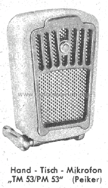 TM53; Peiker Acustic GmbH (ID = 971633) Microphone/PU