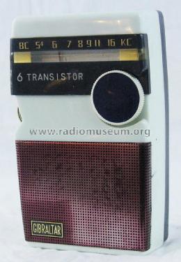 6 Transistor P-1405; Gibraltar Mfg., Co., (ID = 1476678) Radio