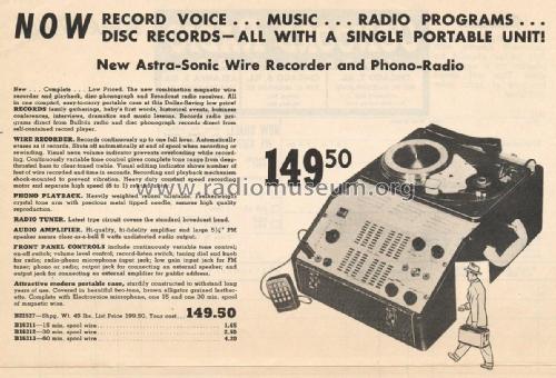 ASTRA-SONIC 748 ; Pentron Corporation; (ID = 1770841) Radio