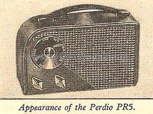 All Transistor PR5; Perdio Electronics (ID = 1476629) Radio