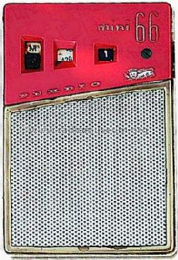 Portable Spinney transistor radio by Perdio Radio Co.
