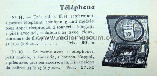 Téléphone jouet No 41; Péricaud, G. et A. P (ID = 2204386) Bausatz