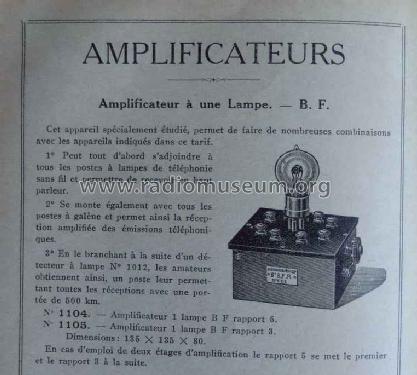 Amplificateur BF à 1 lampe R/3 1105; Péricaud, G. et A. P (ID = 1671474) Ampl/Mixer