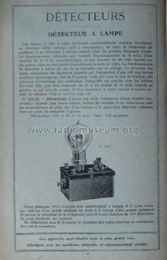 Détecteur à 1 Lampe No. 1012; Péricaud, G. et A. P (ID = 1673369) mod-pre26