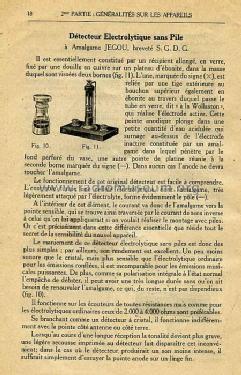 détecteur électrolytique sans pile JEGOU; Péricaud, G. et A. P (ID = 58337) Radio part